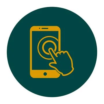 Hand pointer symbol. 스톡 일러스트