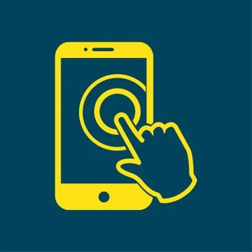 Hand pointer symbol. 스톡 일러스트