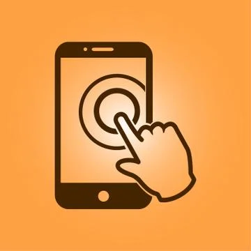 Hand pointer symbol. Stock Illustration