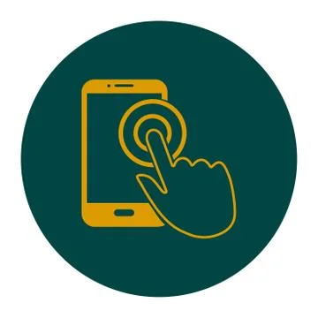 Hand pointer symbol. Stock Illustration