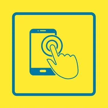 Hand pointer symbol. Stock Illustration