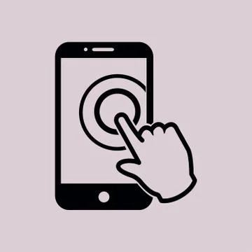 Hand pointer symbol. Stock Illustration