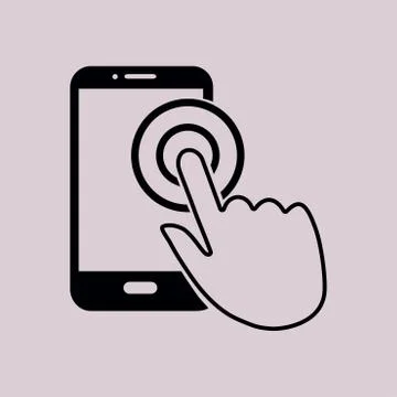 Hand pointer symbol. Stock Illustration