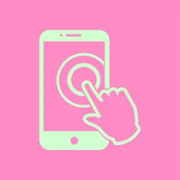 Hand pointer symbol. Stock Illustration