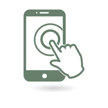 Hand pointer symbol. Stock Illustration