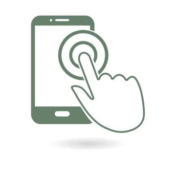 Hand pointer symbol. Illustrazione stock