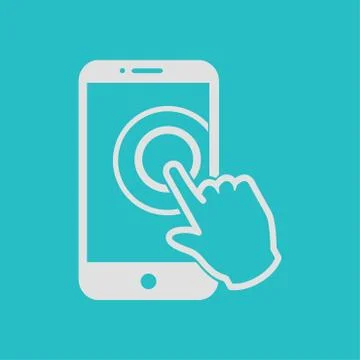 Hand pointer symbol. Stock Illustration