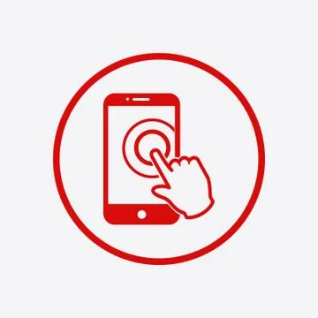 Hand pointer symbol. Illustrazione stock