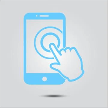 Hand pointer symbol. Illustrazione stock