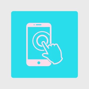Hand pointer symbol. Stock Illustration