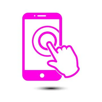 Hand pointer symbol. Stock Illustration