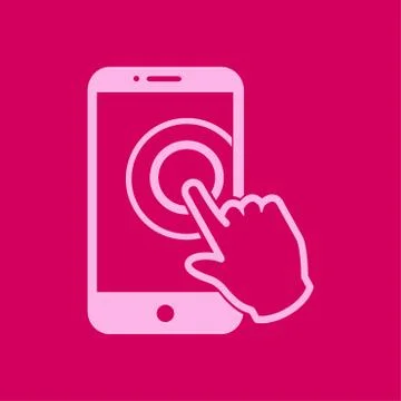 Hand pointer symbol. Illustrazione stock