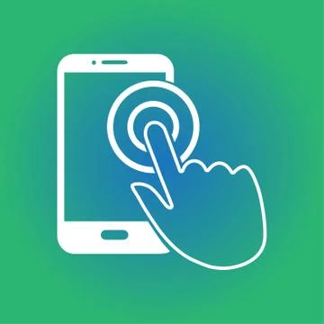 Hand pointer symbol. Stock Illustration