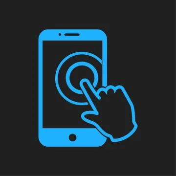 Hand pointer symbol. Stock Illustration