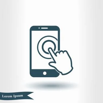 Hand pointer symbol. Stock Illustration
