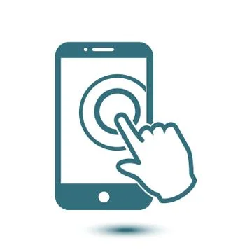 Hand pointer symbol. Stock Illustration