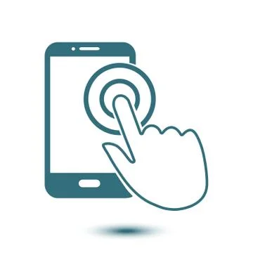 Hand pointer symbol. Stock Illustration