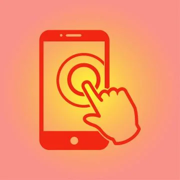 Hand pointer symbol. Illustrazione stock