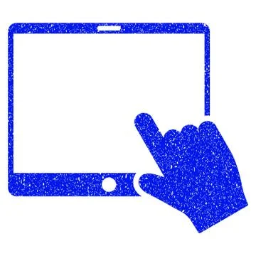 Hand Pointer Tablet Grunge Icon イラスト素材