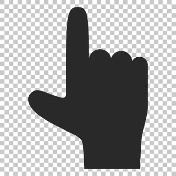 Hand Pointer Up Vector Icon Illustrazione stock