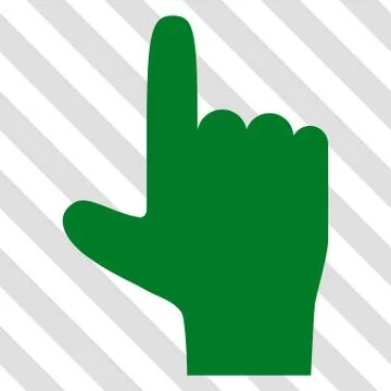 Hand Pointer Up Vector Icon Stock Illustration