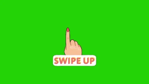 Hand pointing animation on green background Vidéo 331500699