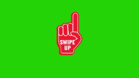 Hand pointing animation on green background Vidéo 331500708