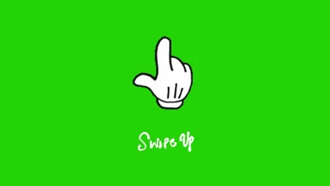 Hand pointing animation on green background Vidéo 331500735