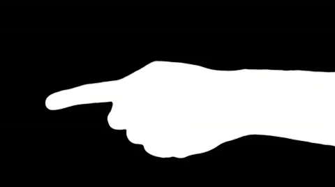 Hand pointing black - HD Stock-Footage 509529
