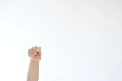 A hand is pointing to the camera Stock Photos