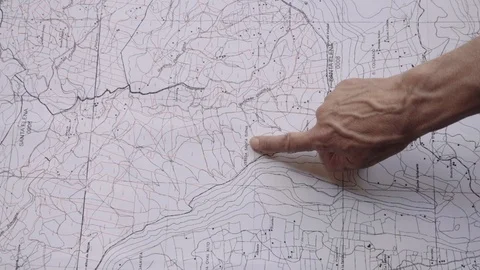 Hand pointing city map Stock Footage 90921791