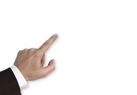 Hand pointing at copy space concept Stock Photos