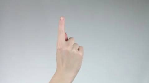 Hand pointing up. Stock Footage 60405451