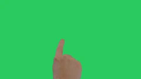 Hand Pointing Forward Touchscreen Tapping Foto stock