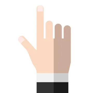 Hand, pointing or touching Stock Illustration