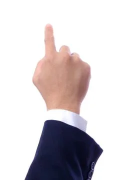 Hand pointing Stock Photos