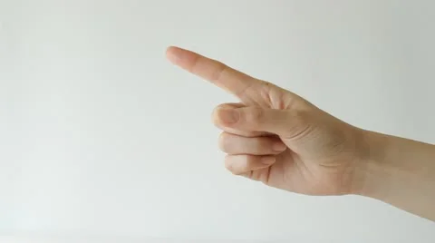 Hand pointing, pressing Stock Footage 21998439