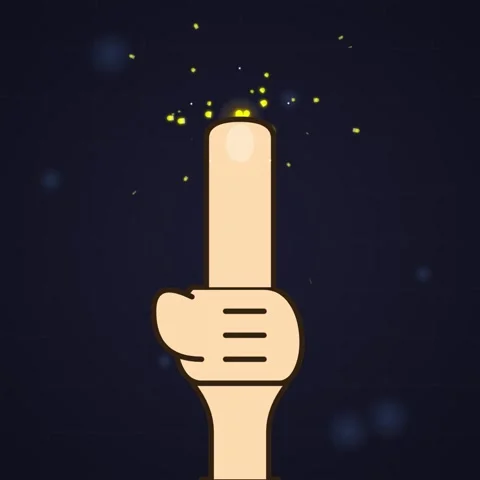 Hand pointing up with sparkling particles, success concept Stock Footage 346282634