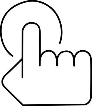 Hand pointing upward Vector Illustrazione stock