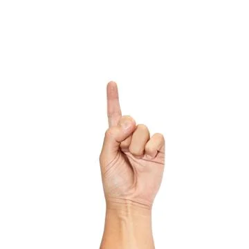 Hand points to drawing light bulb 스톡 사진