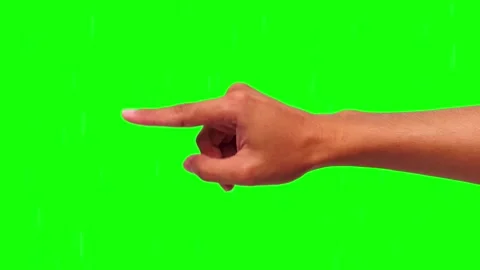 Hand points forward with calm, deliberate motion Stock-Footage 295537881