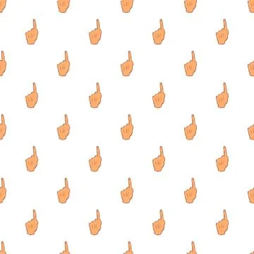 Hand points forward pattern, cartoon style イラスト素材