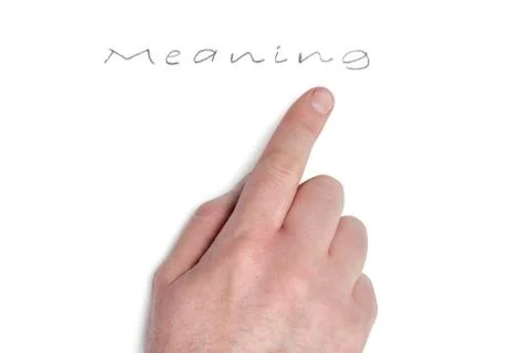 Hand points upwards Stock Photos