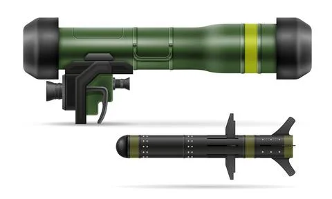 Hand portable missile system vector illustration Stock Illustration