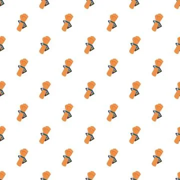 Hand with pos terminal pattern seamless background 스톡 일러스트