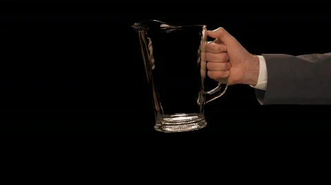 Hand Pouring Pitcher Stock Footage 754720