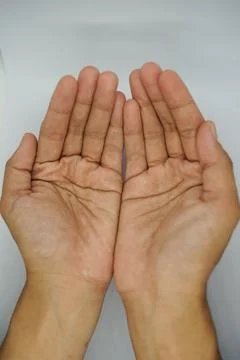 Hand praying Stock Photos