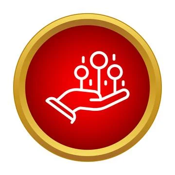 Hand presenting data points for business growth analysis Stock Illustration
