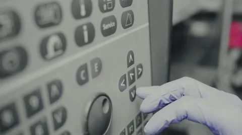 Hand press a buttons Stock Footage 65877330