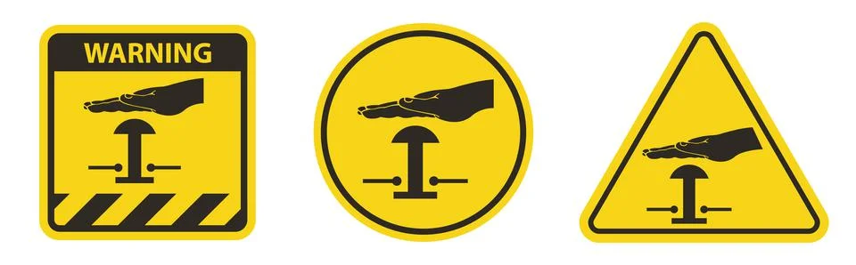 Hand press the emergency button Icon Symbol Sign Isolate on White Background, 스톡 일러스트
